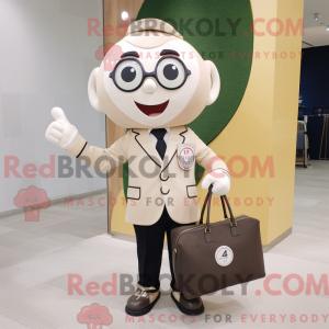 Cream Wrist Watch mascot...