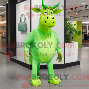 Postava maskota Lime Green...