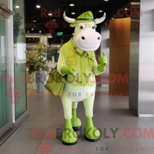 Postava maskota Lime Green...