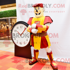 Tan Swiss Guard maskot...
