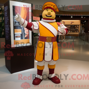 Tan Swiss Guard maskot...