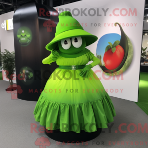 Lime Green Grenade mascot...