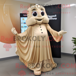 Tan Champagne maskot...