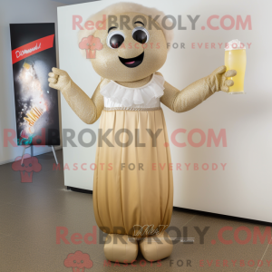 Tan Champagne maskot...