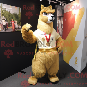 Costume mascotte de lama...