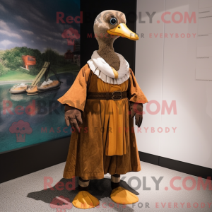 Brungæss maskotdraktfigur...