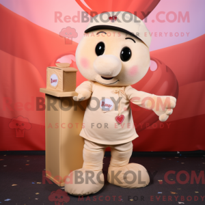Cream Love Letter mascot...
