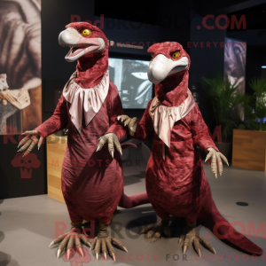 Rødbrun Deinonychus máscara...