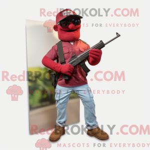 Maroon Sniper maskot...