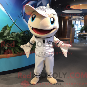 Cream Swordfish maskot...