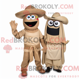 Brązowa maskotka Fajitas...