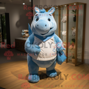 Blue Rhinoceros maskot...