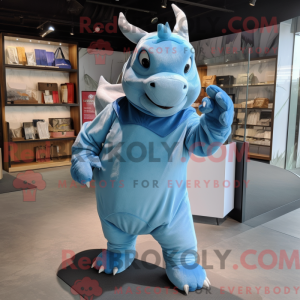 Blue Rhinoceros mascot...