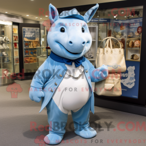 Blue Rhinoceros maskot...