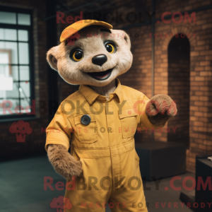 Meerkat-maskotdraktfigur...