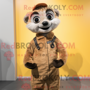 Meerkat-maskotdraktfigur...