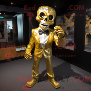 Máscara de ouro Undead com...
