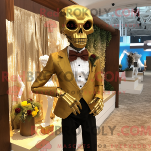 Máscara de ouro Undead com...