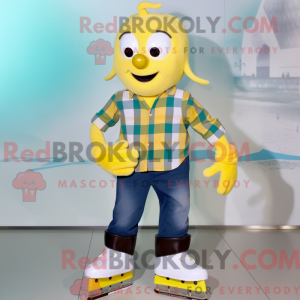 Postava maskota žlutého...
