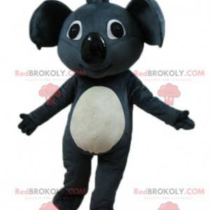 Mascot hermoso koala gigante gris y blanco - Redbrokoly.com