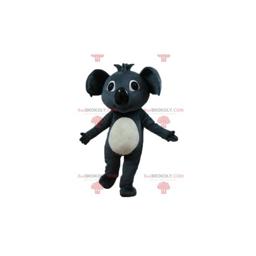 Mascot hermoso koala gigante gris y blanco - Redbrokoly.com