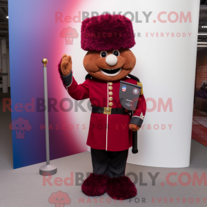 Maroon British Royal Guard...