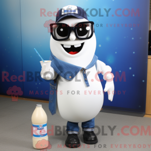 Navy Bottle Of Milk maskot...
