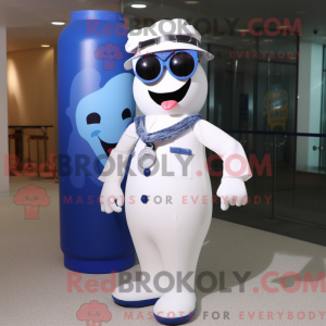 Navy Bottle Of Milk maskot...