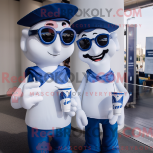Navy Bottle Of Milk maskot...