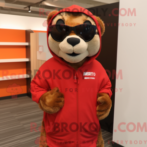 Rød murmeldyr maskot...