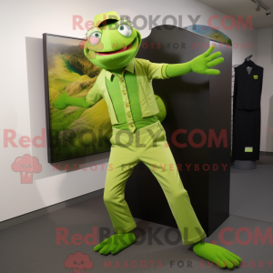 Lime Green Contortionist...
