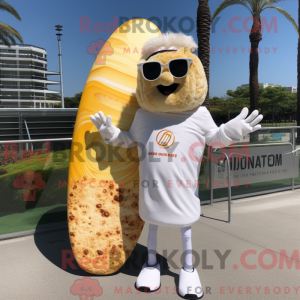 White Croissant mascot...
