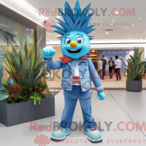 Costume mascotte d aas bleu...