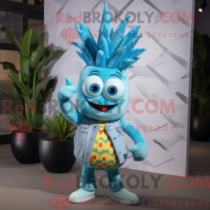 Costume mascotte d aas bleu...