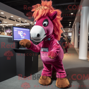 Disfraz de mascota Magenta...