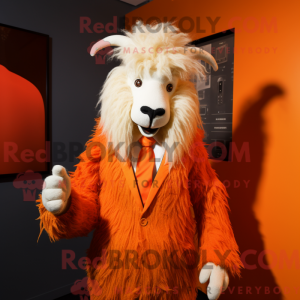 Mascotte de chèvre Angora...