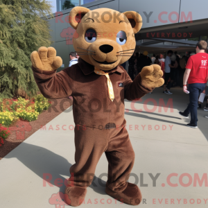 Brown Panther mascot...