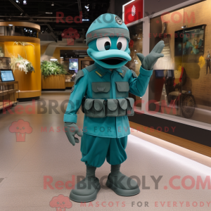 Disfraz de mascota Teal...