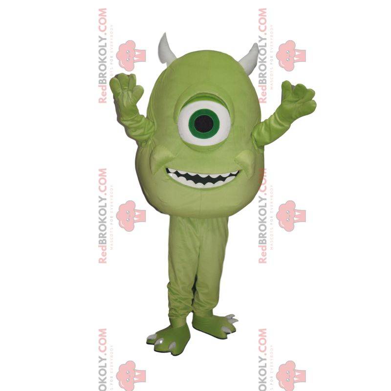 Mascot Bob, de groene cyclops van Monsters Inc. Mascot Bob, de groene cyclops van Monsters Inc.