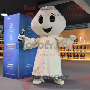 Champagne mascotte kostuum...