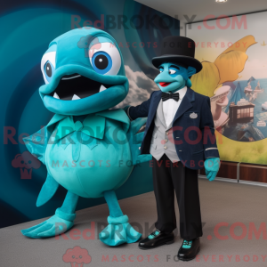 Turkis Piranha maskot...