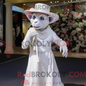 Mascotte de singe blanc...