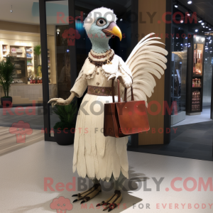 Cream Fasan maskot kostume...