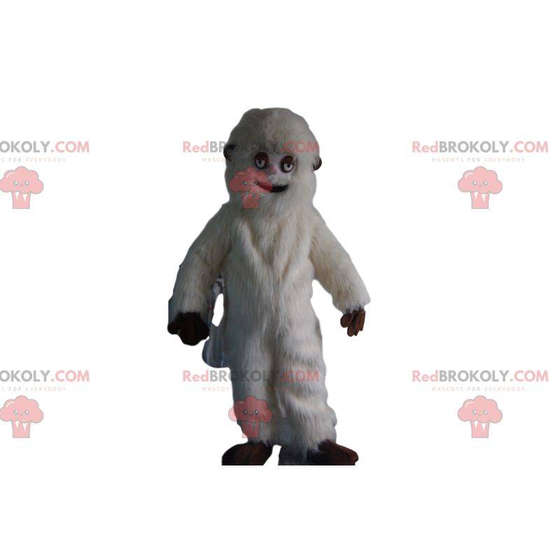 Mascot White Yeti. White Yeti Costume - Human Sizes L (175-180CM)