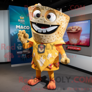 Tan Nachos maskotdraktfigur...