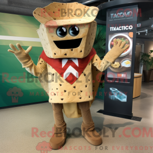 Tan Nachos mascottekostuum...