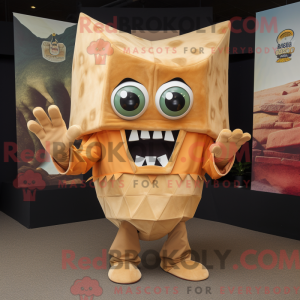 Tan Nachos maskotdraktfigur...