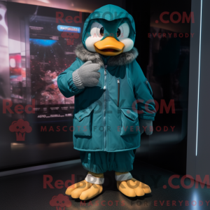 Teal Pho Maskottchen Kostüm...