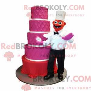 Magenta Hochzeitstorte...