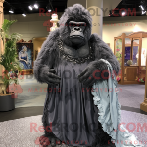 Gray Gorilla mascot costume...